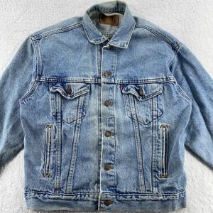 Vintage Levis Denim Jacket XS Trucker Made USA 70507 4890 Distressed 90s